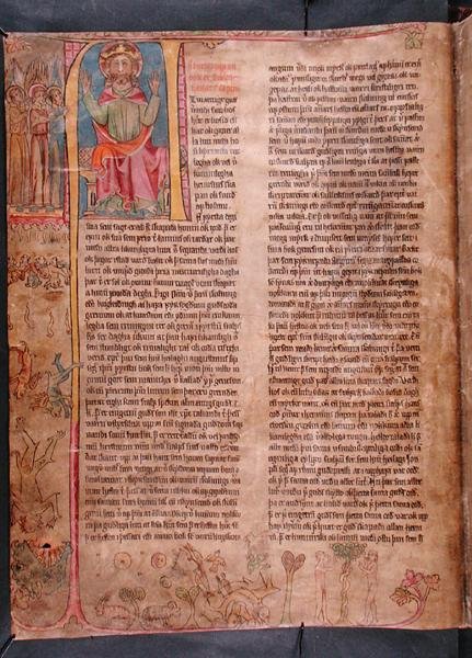Isä Jumala, sanoista "Stjorn" ("Hallinto") (vellum) tekijältä Icelandic School