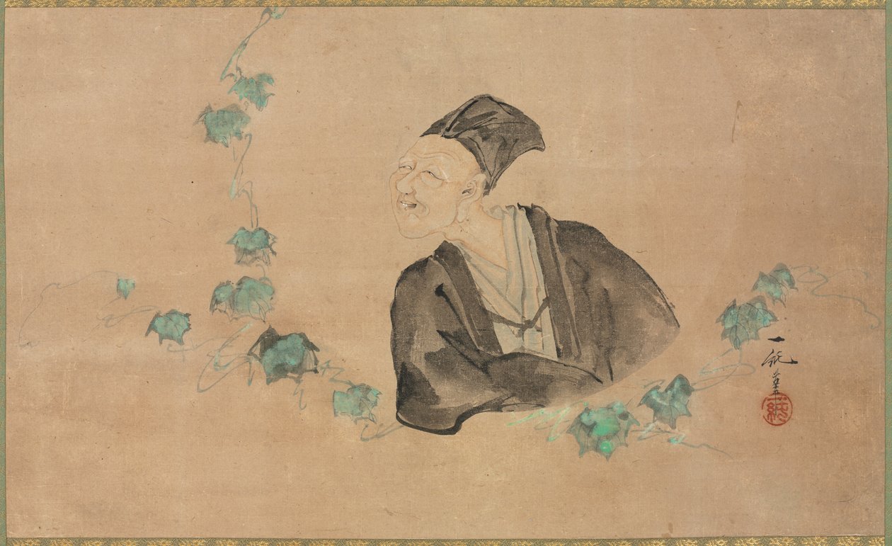 Muotokuva Bashosta, 1700-luku. tekijältä Ichijun