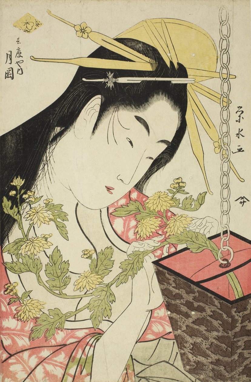 Te koulun käsi Tsukioka of te hyukoh, c. 1797 tekijältä Ichirakutei Eisui