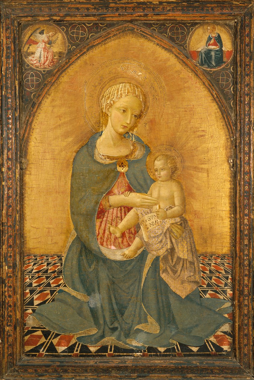 Madonna of Humility, c.1900 (tremp sobre panell)finès tekijältä Icilio Federico (attr. to) Joni