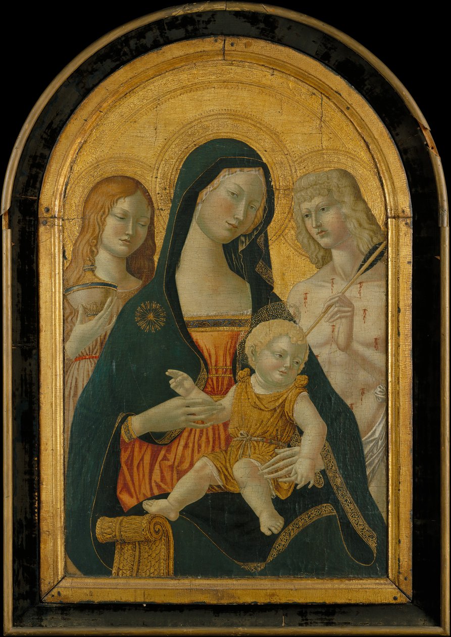 Madonna ja lapsi pyhien Maria Magdaleenan ja Sebastianin kanssa..., 1800-luvun alku - 1900-luvun alku. tekijältä Icilio Federico Joni
