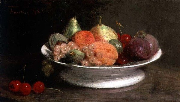 Hedelmien asetelma tekijältä Ignace Henri Jean Fantin Latour