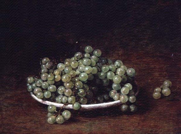 Pienten viinirypäleiden asetelma tekijältä Ignace Henri Jean Fantin Latour