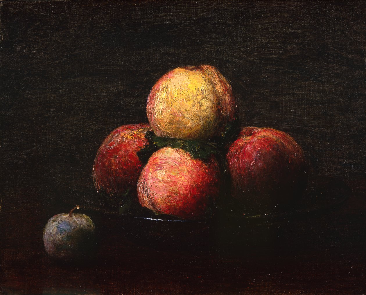 Asetelma persikoista ja luumuista tekijältä Ignace Henri Jean Fantin Latour