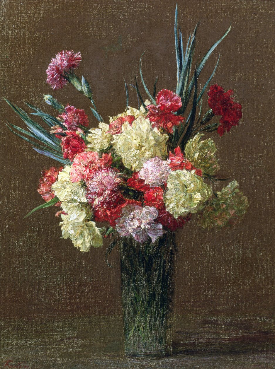 Neilikat tekijältä Ignace Henri Jean Fantin Latour