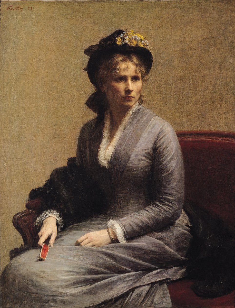 Charlotte Dubourg (1850-1921) 1882 tekijältä Ignace Henri Jean Fantin Latour