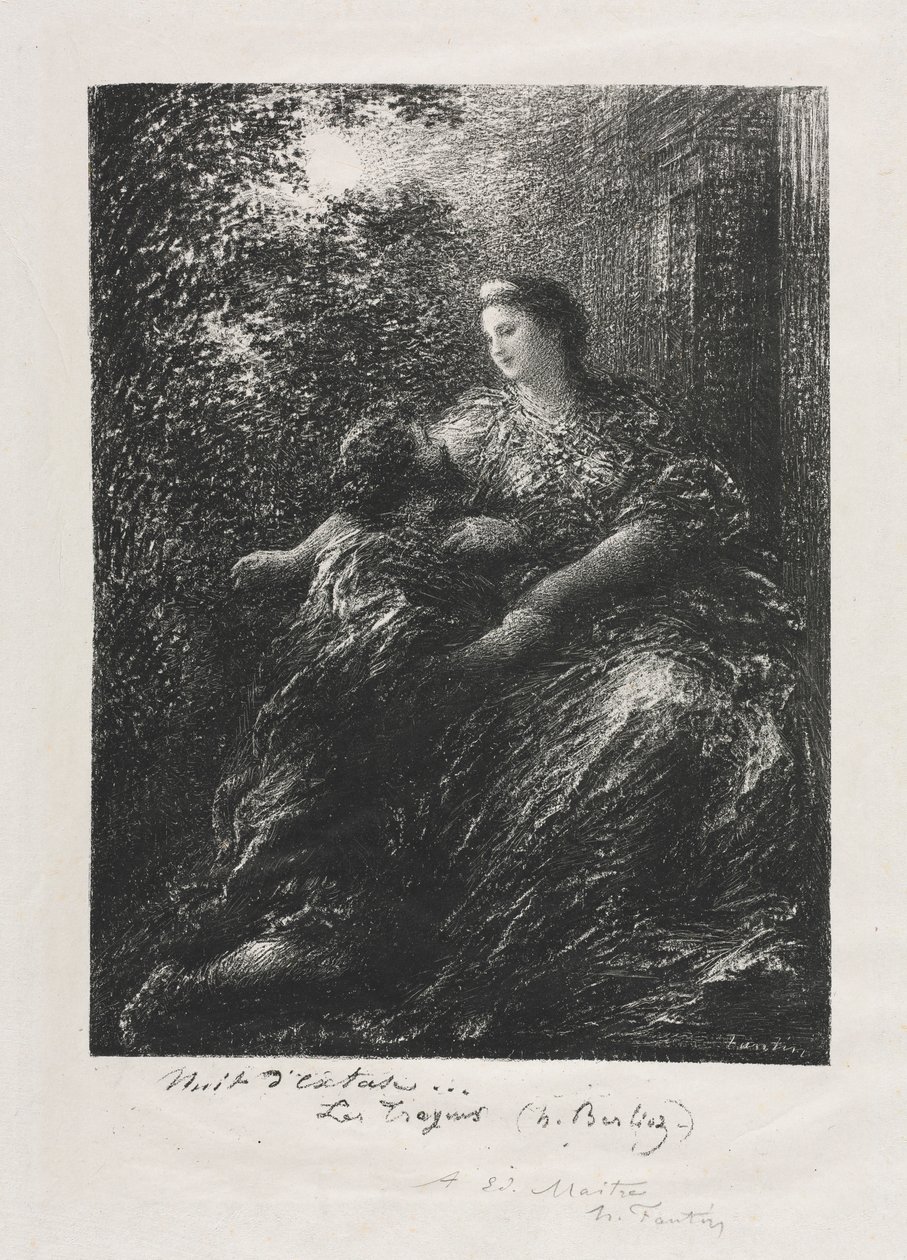 Troijalaisten duetto, 1894. tekijältä Ignace Henri Jean Fantin Latour