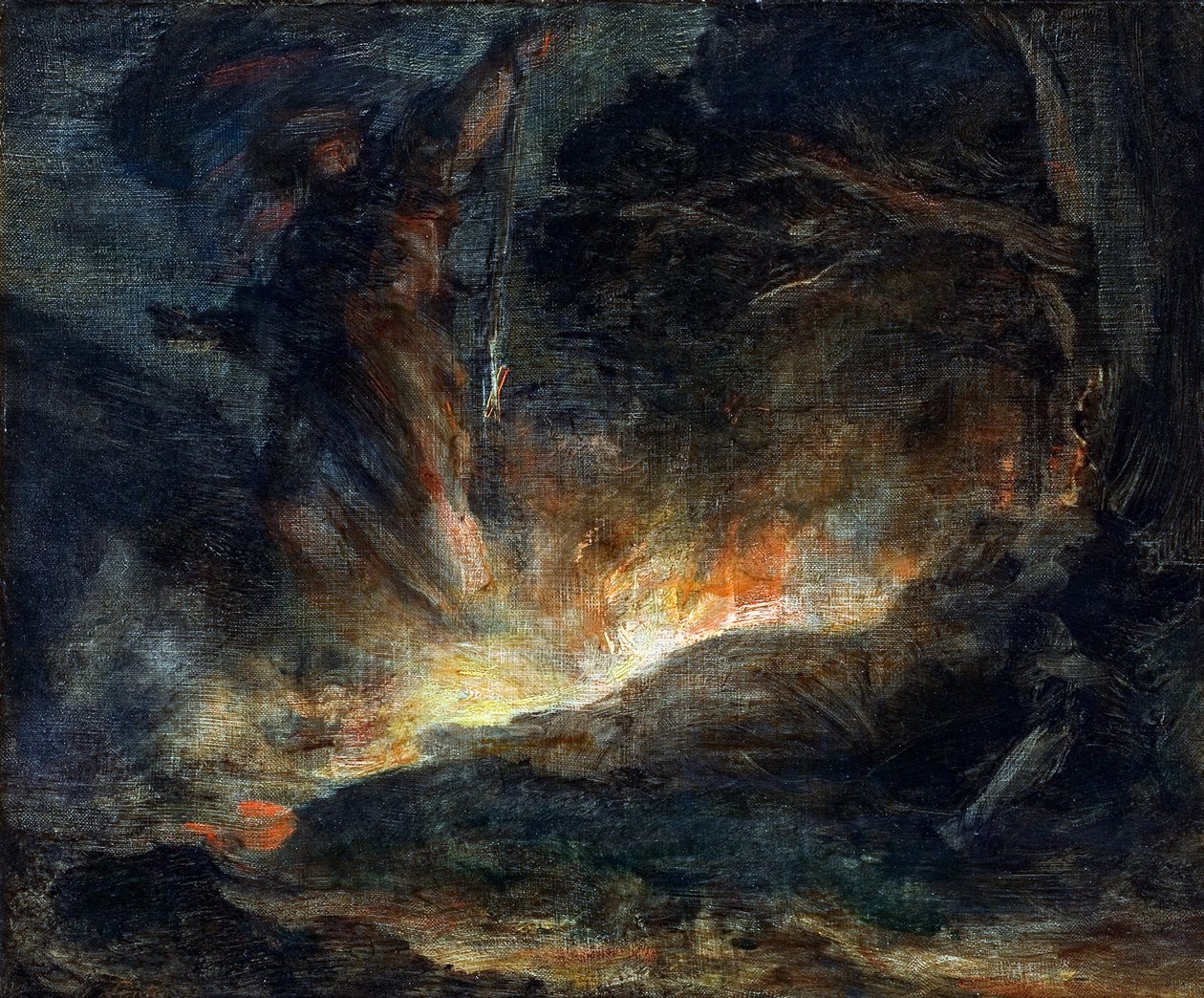 Valkyrien loppu, 1877 tekijältä Ignace Henri Jean Fantin Latour