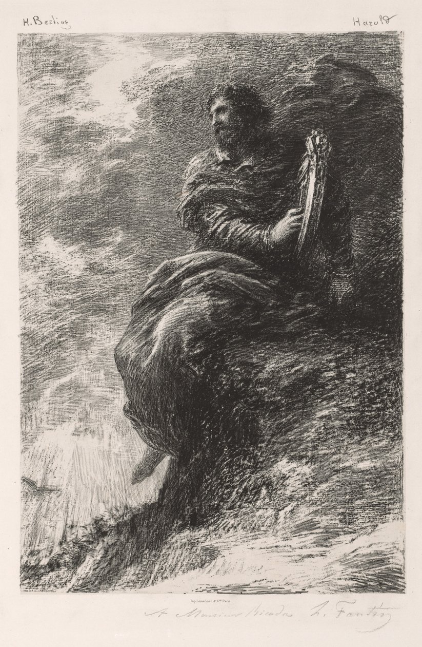 Harolde vuoristossa, 1884. tekijältä Ignace Henri Jean Fantin Latour