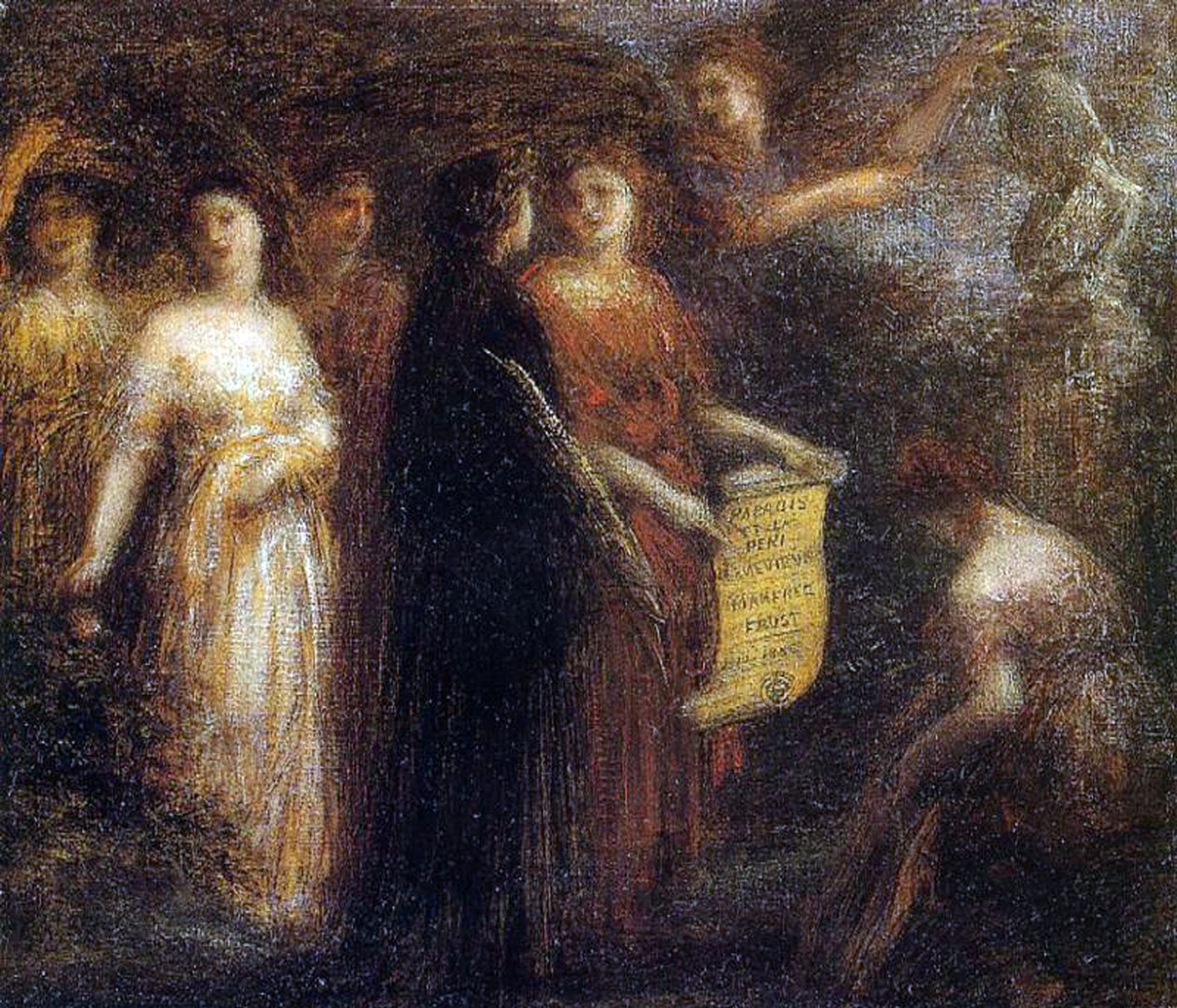 Kunnioitus Robert Schumannille, n. 1893 tekijältä Ignace Henri Jean Fantin Latour