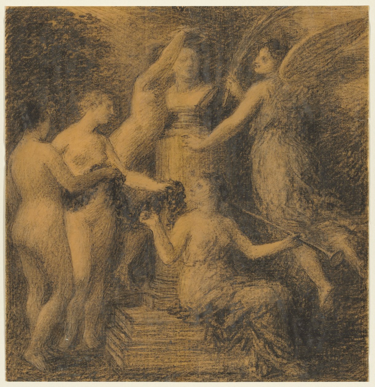 Kunnioitus Rossinille, 1902. tekijältä Ignace Henri Jean Fantin Latour