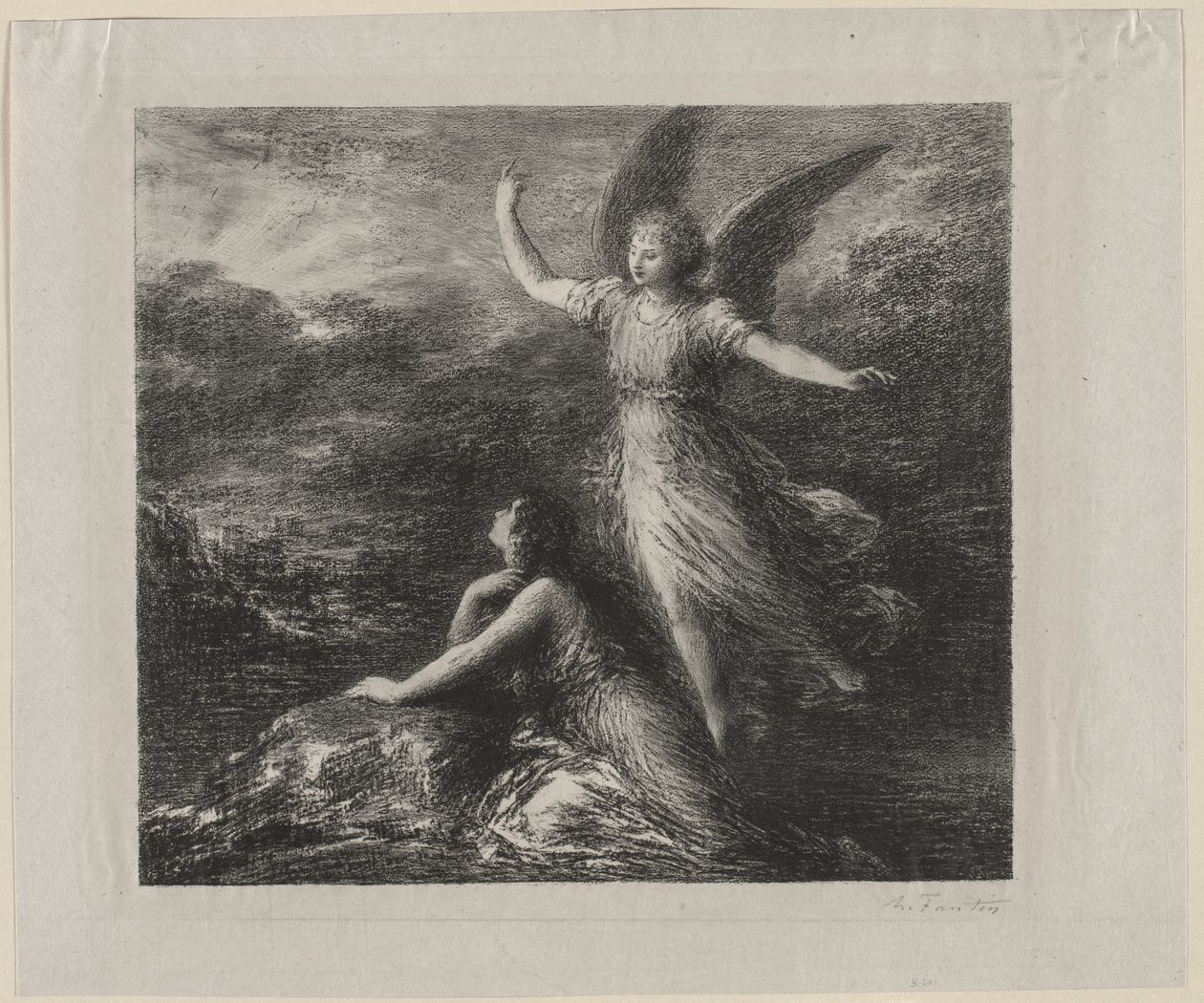 Paratiisi ja Peri, 1884. tekijältä Ignace Henri Jean Fantin Latour