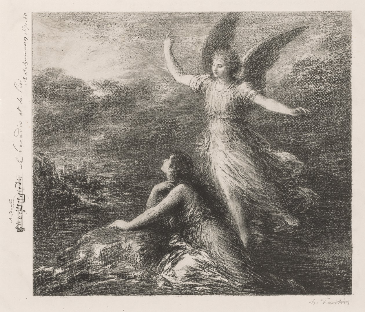 Paratiisi ja Peri. tekijältä Ignace Henri Jean Fantin Latour