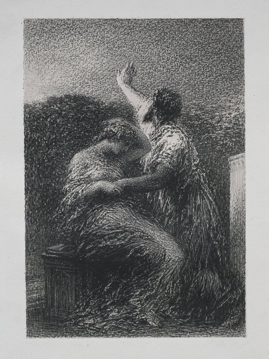 Maagi Baltajar ja Fatime, 1891. tekijältä Ignace Henri Jean Fantin Latour