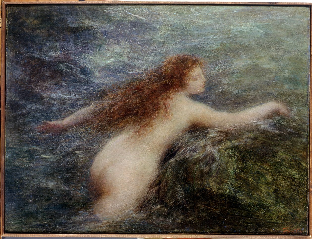 Naiade, n. 1896 tekijältä Ignace Henri Jean Fantin Latour