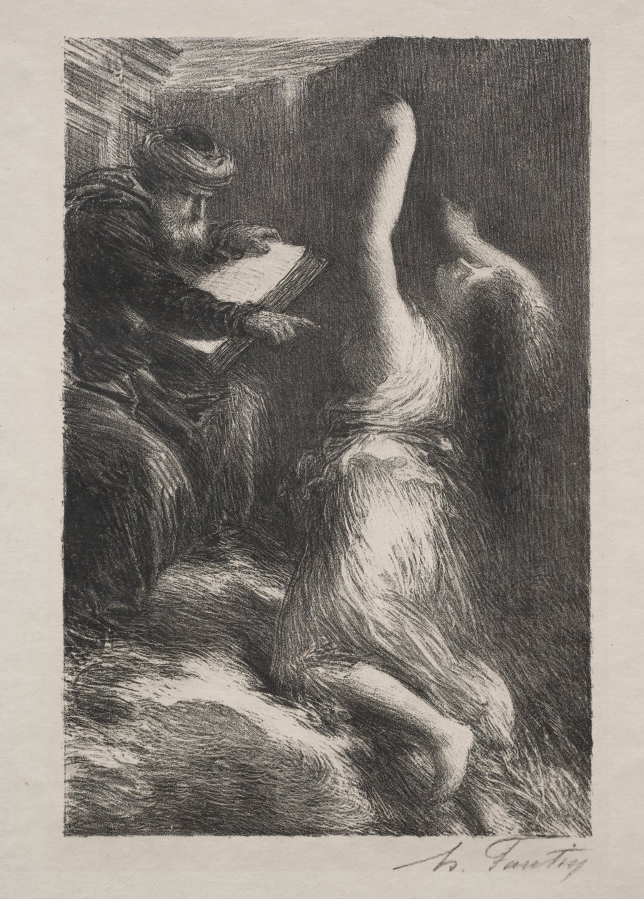 Parsival, Act II: Evocation of Kundry. tekijältä Ignace Henri Jean Fantin Latour