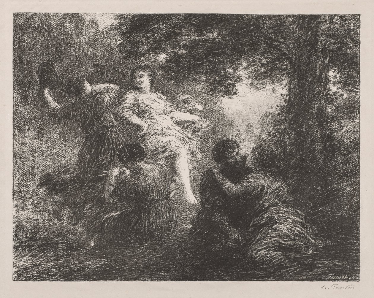 Pastoraalinen. tekijältä Ignace Henri Jean Fantin Latour