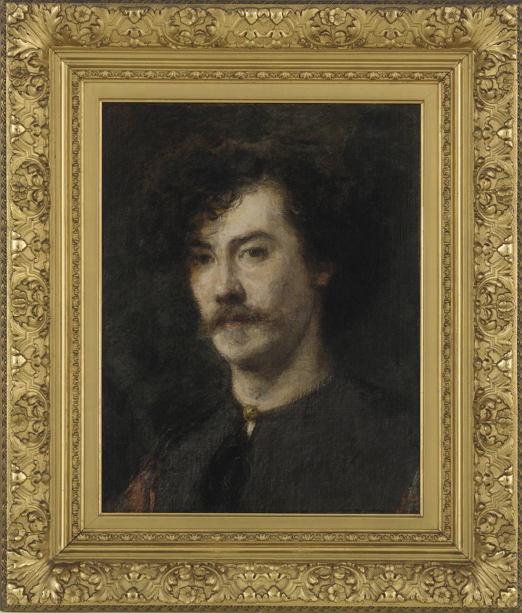 Whistlerin muotokuva, 1865 (öljy kankaalle asennettu alumiinipaneeliin) tekijältä Ignace Henri Jean Fantin Latour