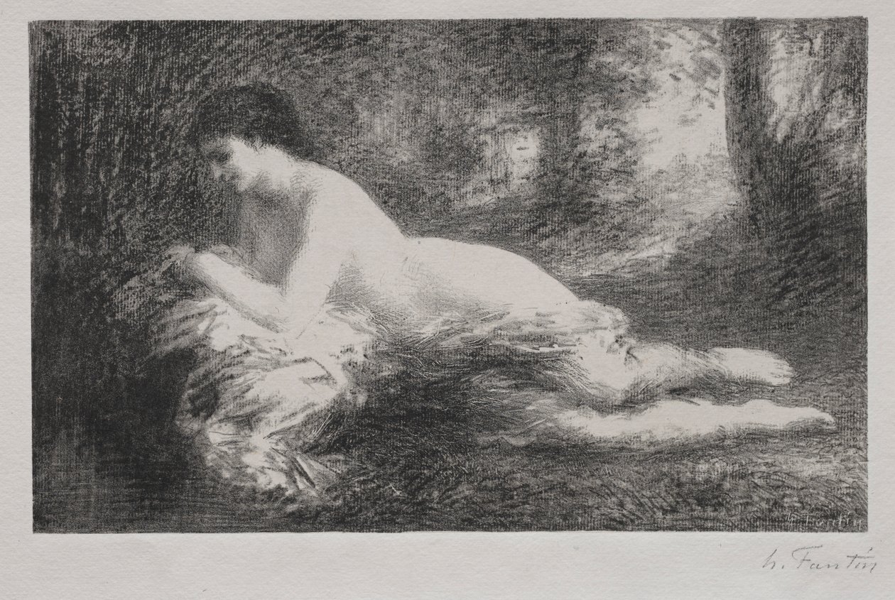 Haaveilu. tekijältä Ignace Henri Jean Fantin Latour