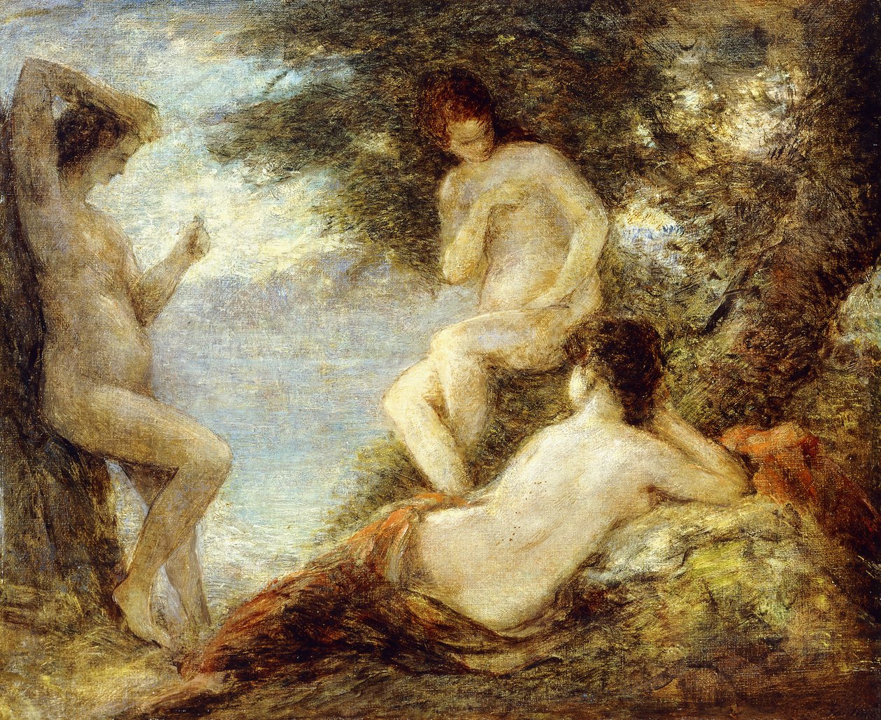 Sireenit; Merenneidot, n. 1904 tekijältä Ignace Henri Jean Fantin-Latour