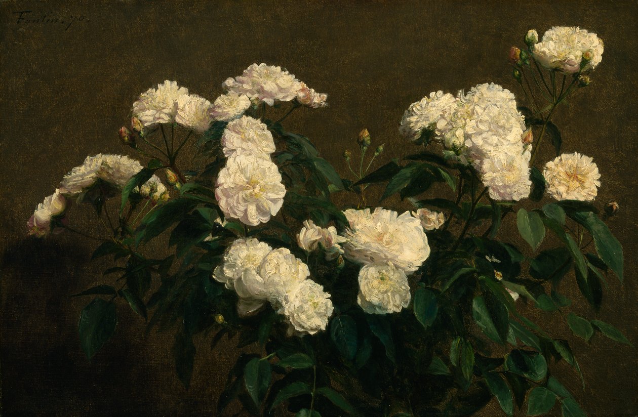 Huonekalut ja erilaiset esineet 1100- ja 1300-luvuilta tekijältä Ignace Henri Jean Fantin Latour