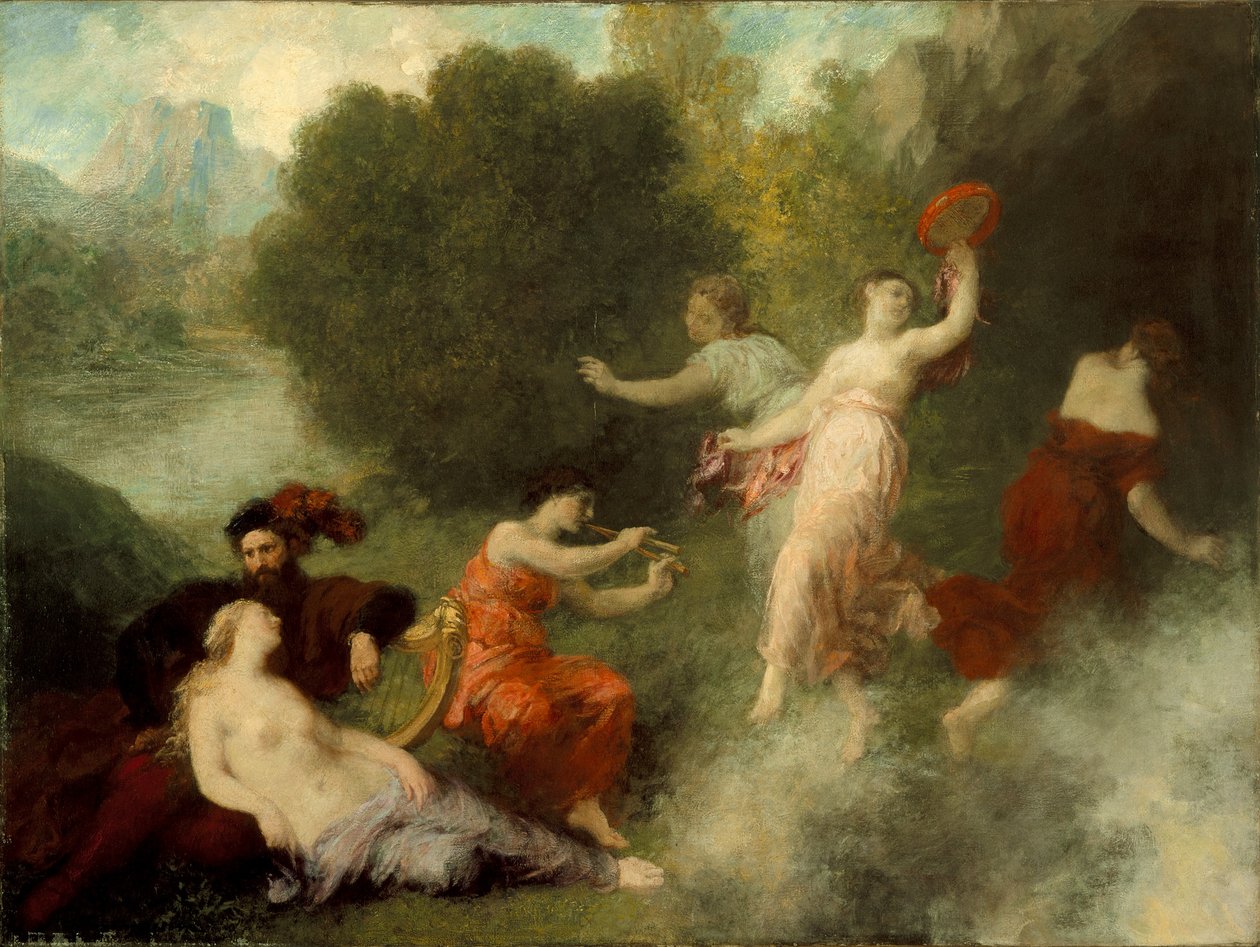 Tannhäuser Venusvuorella, 1864 tekijältä Ignace Henri Jean Fantin Latour