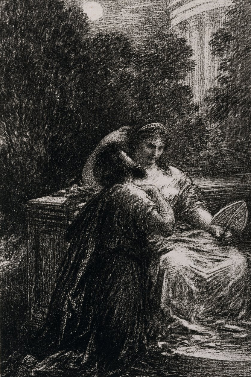 Troijalaiset Carthagessa, Act III tekijältä Ignace Henri Jean Fantin Latour