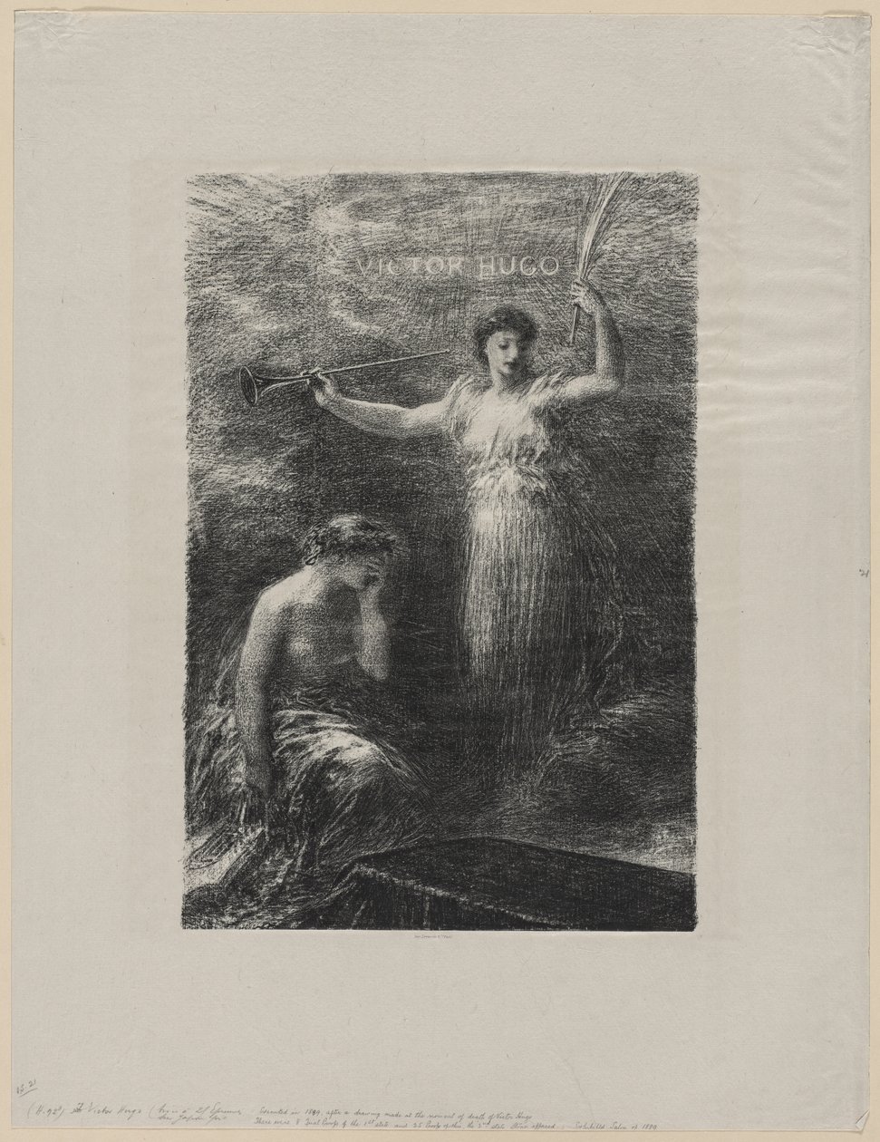 Victor Hugolle, 1889. tekijältä Ignace Henri Jean Fantin Latour