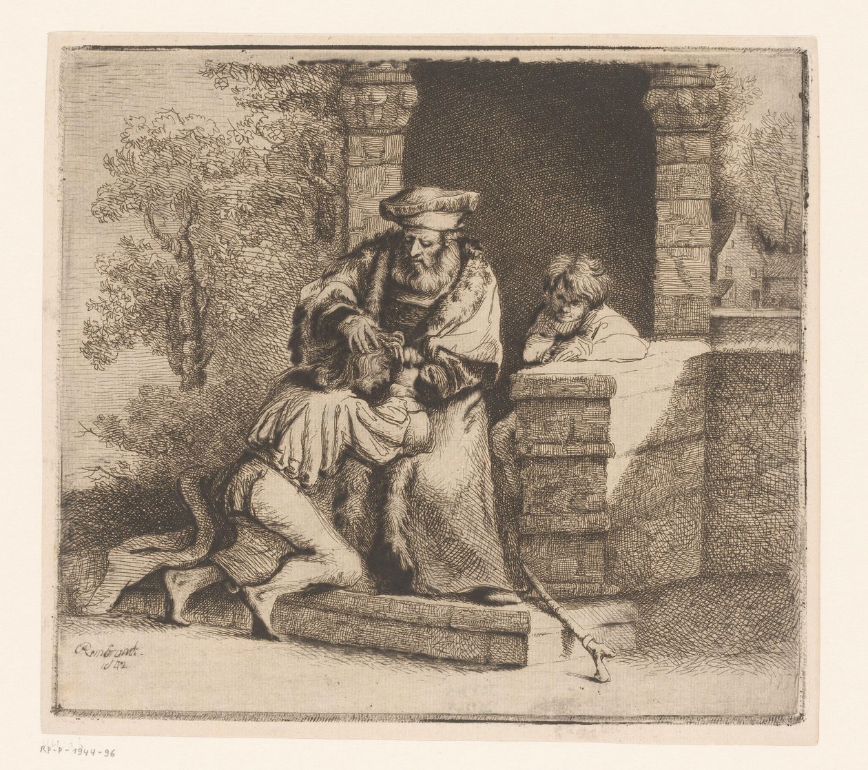 Tuhlaajapojan kotiinpaluu tekijältä Ignace Joseph de Claussin (attributed to)