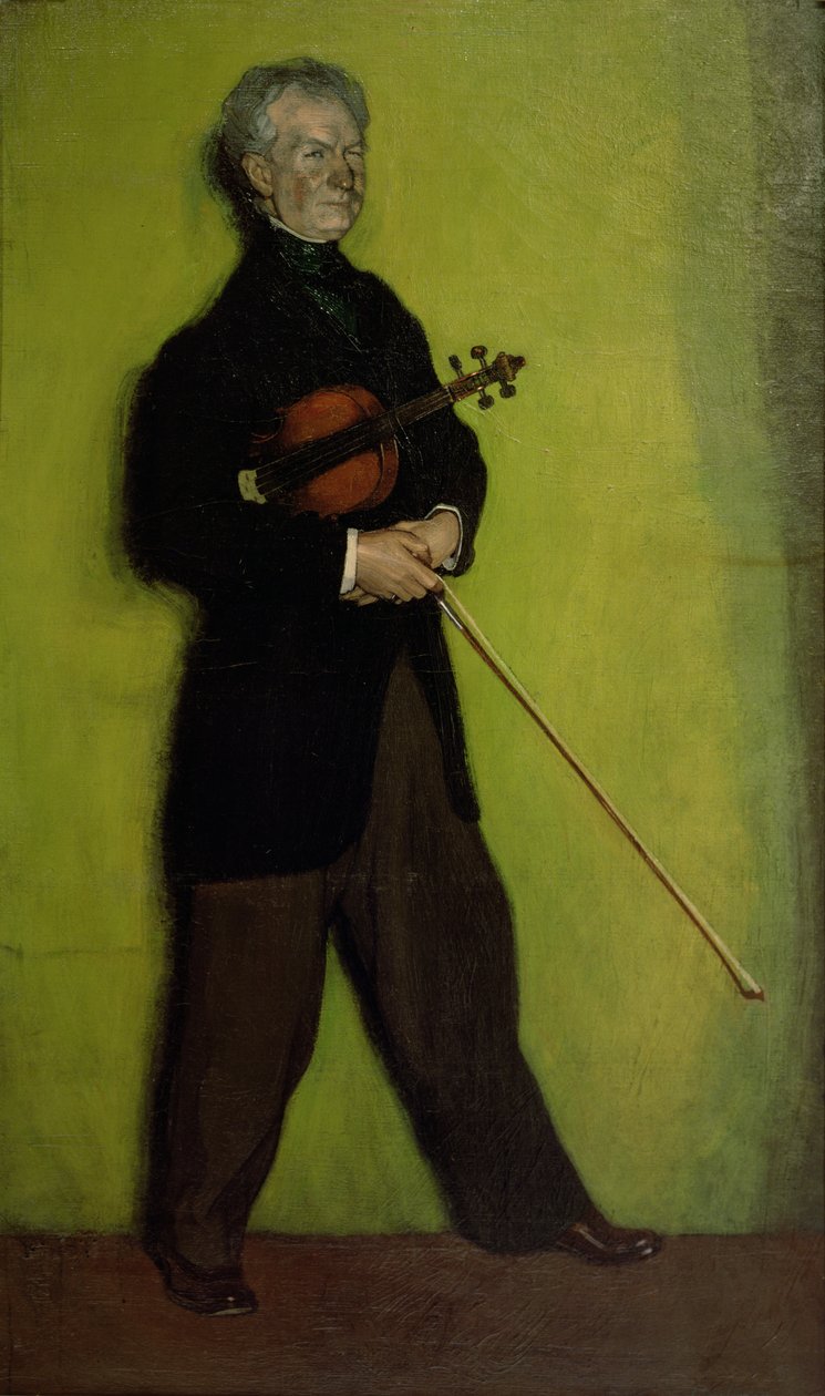 Viulisti Larrapiden muotokuva, 1910 tekijältä Ignacio Zuloaga y Zabaleta