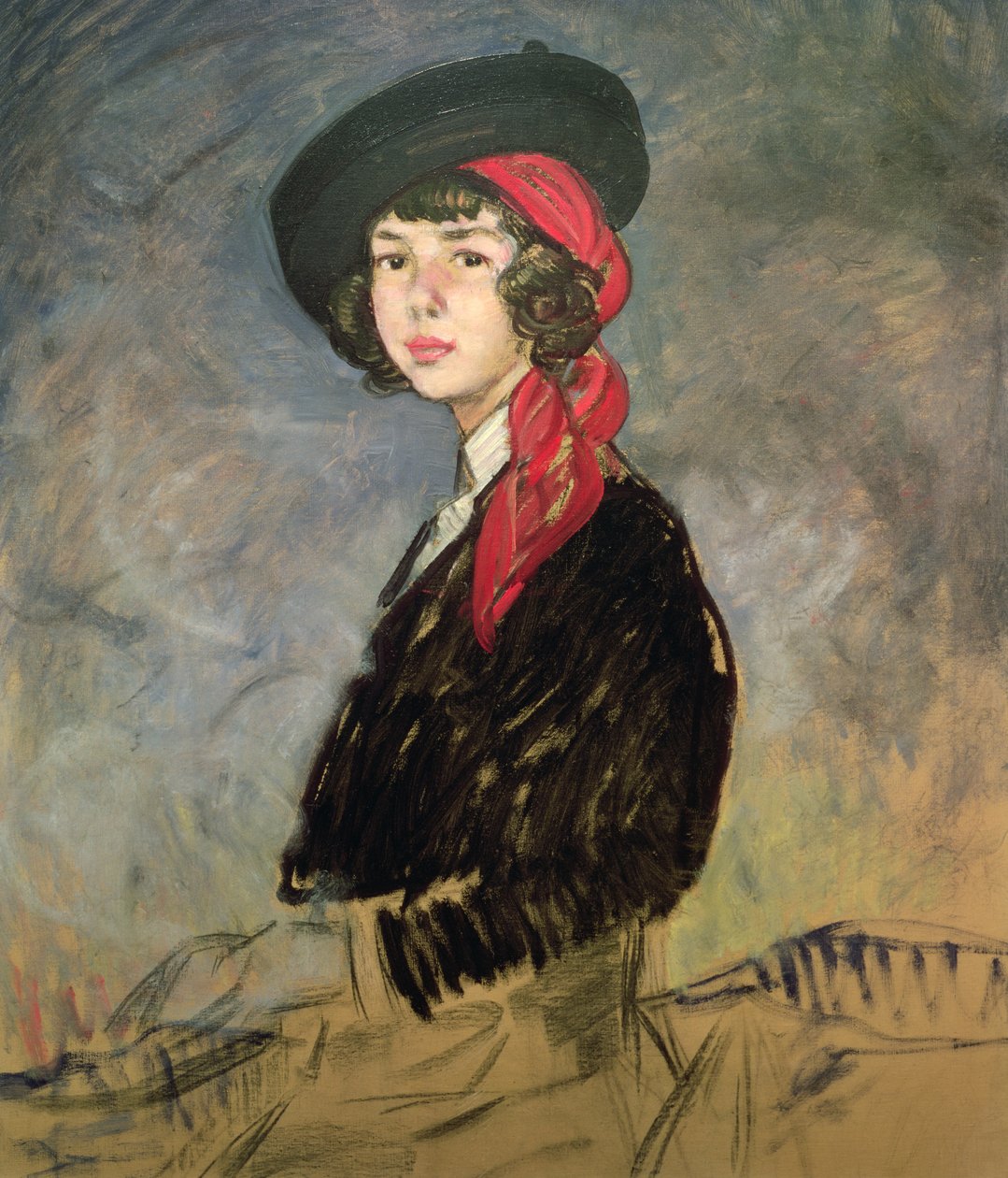 Luonnos Alban herttuattaren (s.1926) muotokuvaa varten, 1939 (öljy). tekijältä Ignacio Zuloaga y Zabaleta