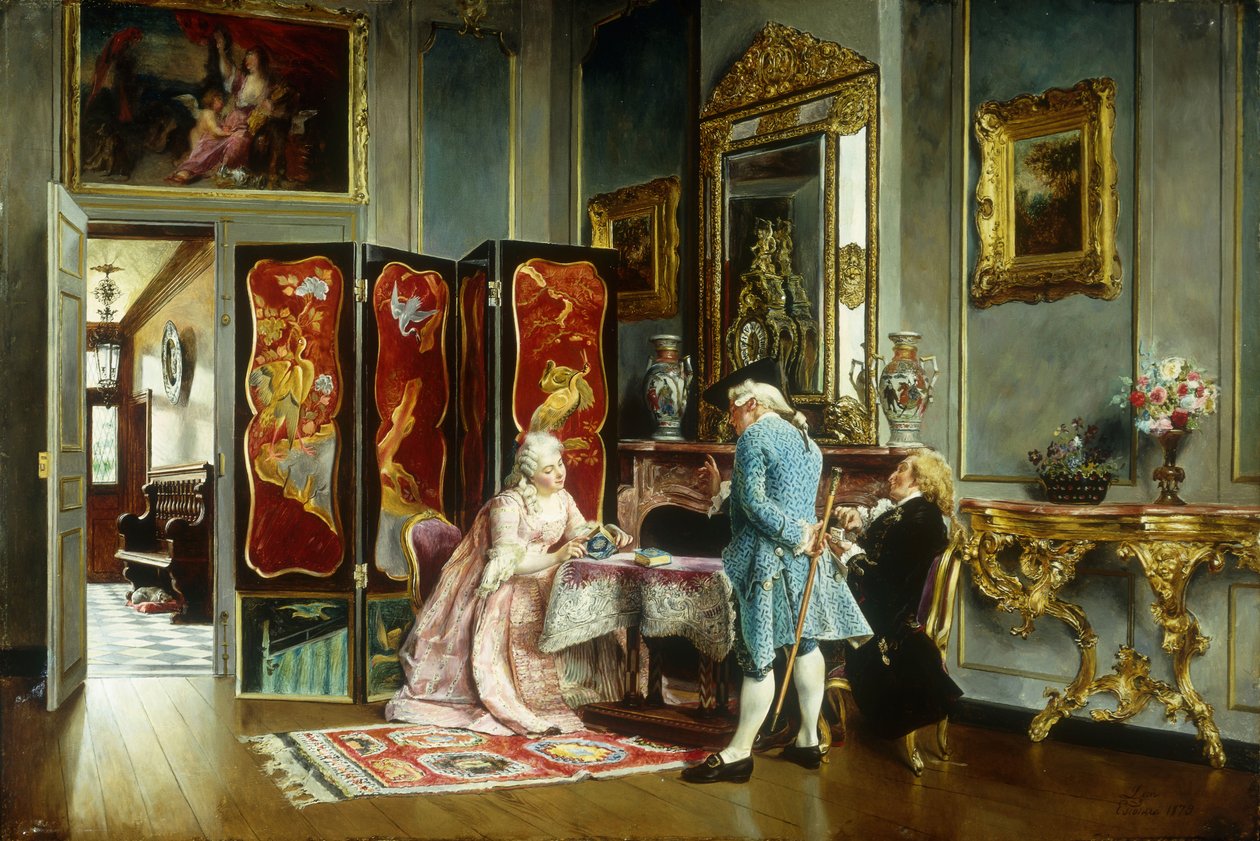 Figuurit tyylikkäässä sisustuksessa, 1879 tekijältä Ignacio Leon y Escosura