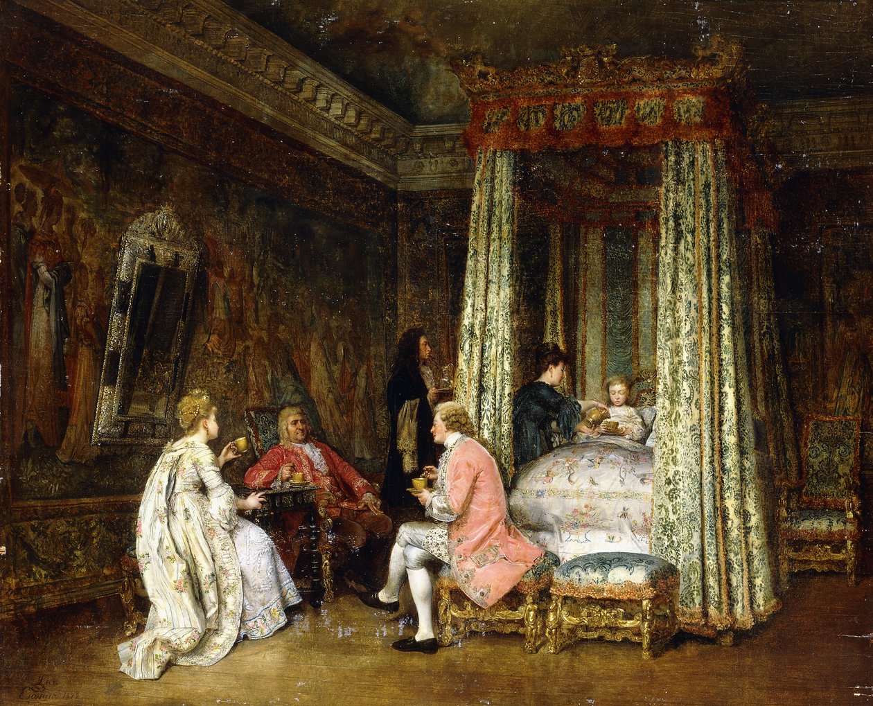 Prinssin kammiossa, 1872 tekijältä Ignacio Leon y Escosura
