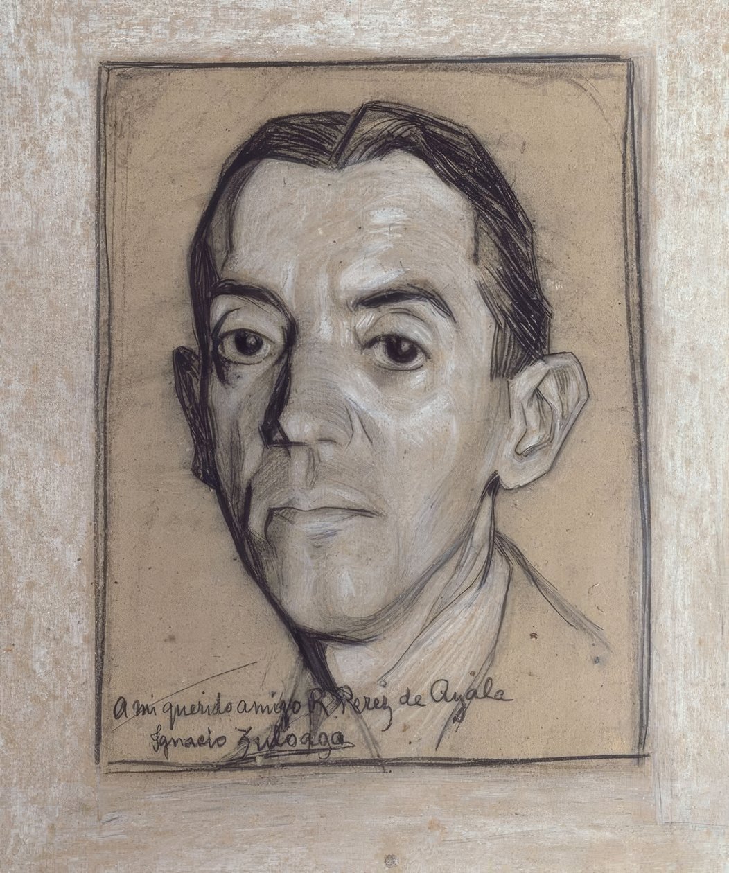 RAMON PEREZ DE AYALA (1888–1962) MUOTOKUVA ESPANJASTA KIRJOITTAJISTA JA JURNALISTISTA - PIIRUSTUS - VUODEN 1914 SUKUPOLVI tekijältä Ignacio Zuloaga