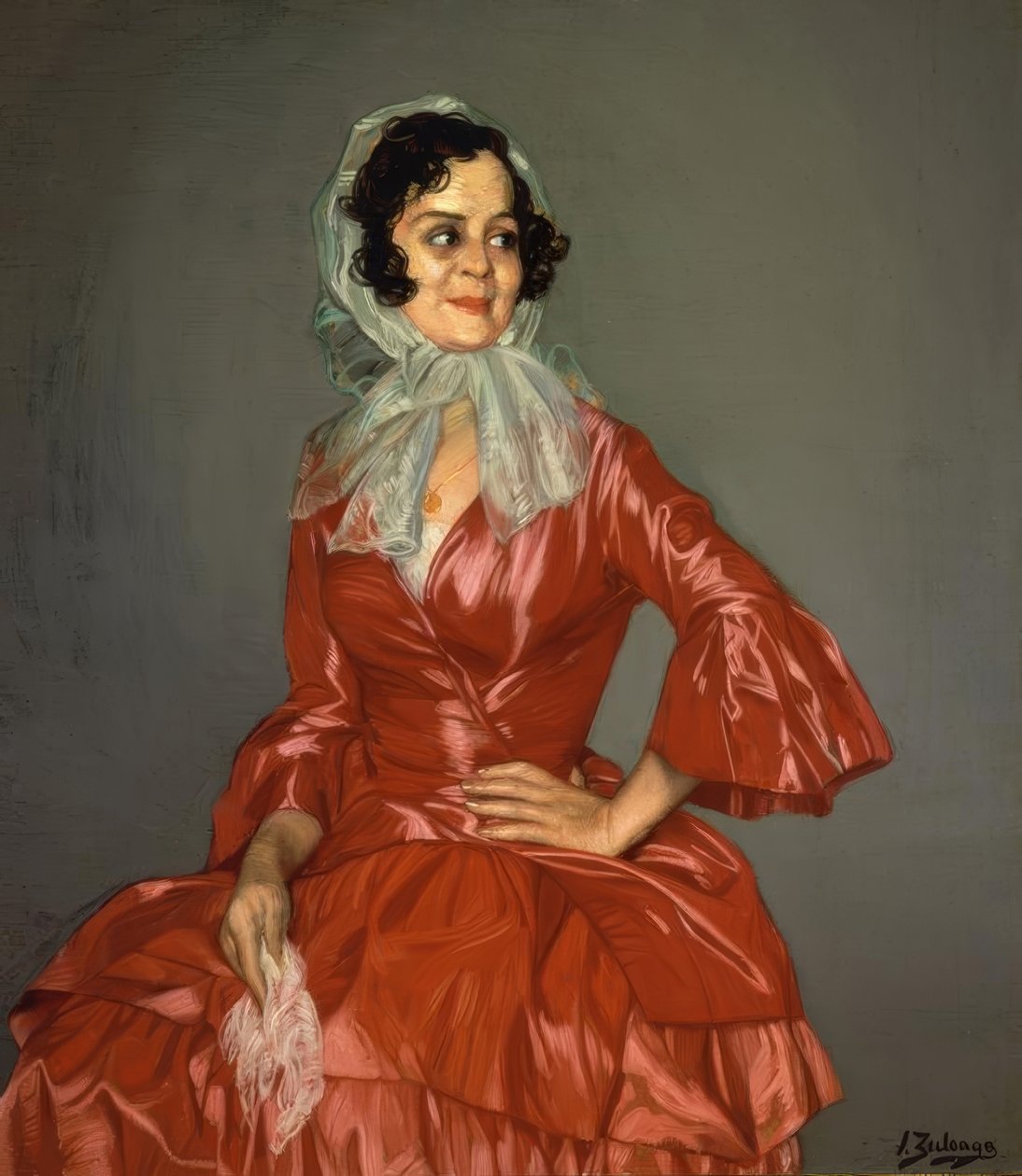 ANGUSTIAS DE ROJO – 1939 – O/L – 117X101 CM tekijältä Ignacio Zuloaga y Zabaleta