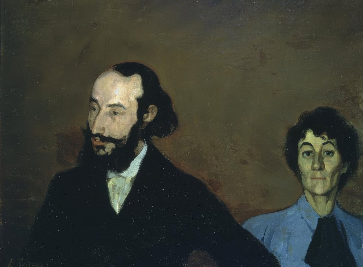 Charles Morice ja hänen vaimonsa, 1889, Öljy kankaalle, 70 × 90 cm tekijältä Ignacio Zuloaga y Zabaleta