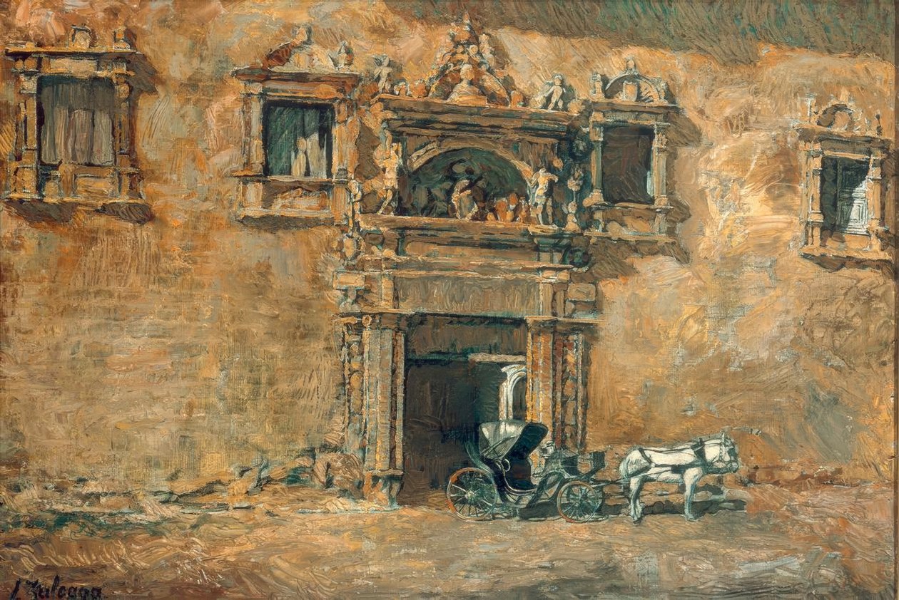 Das Portal des Palacio von Peñaranda de Duero tekijältä Ignacio Zuloaga y Zabaleta