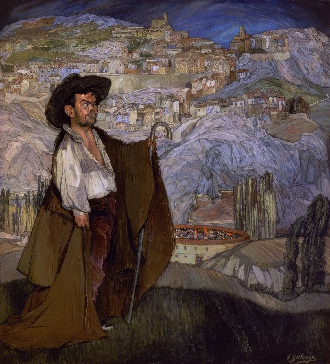 EL ENANO GREGORIO “EL BOTERO” FI SEPULVEDA–1908 tekijältä Ignacio Zuloaga y Zabaleta