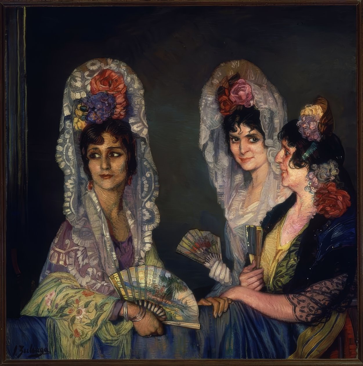 LAS TRES MANOLAS – SIGLO XX – O / L – 109X110 CM tekijältä Ignacio Zuloaga y Zabaleta