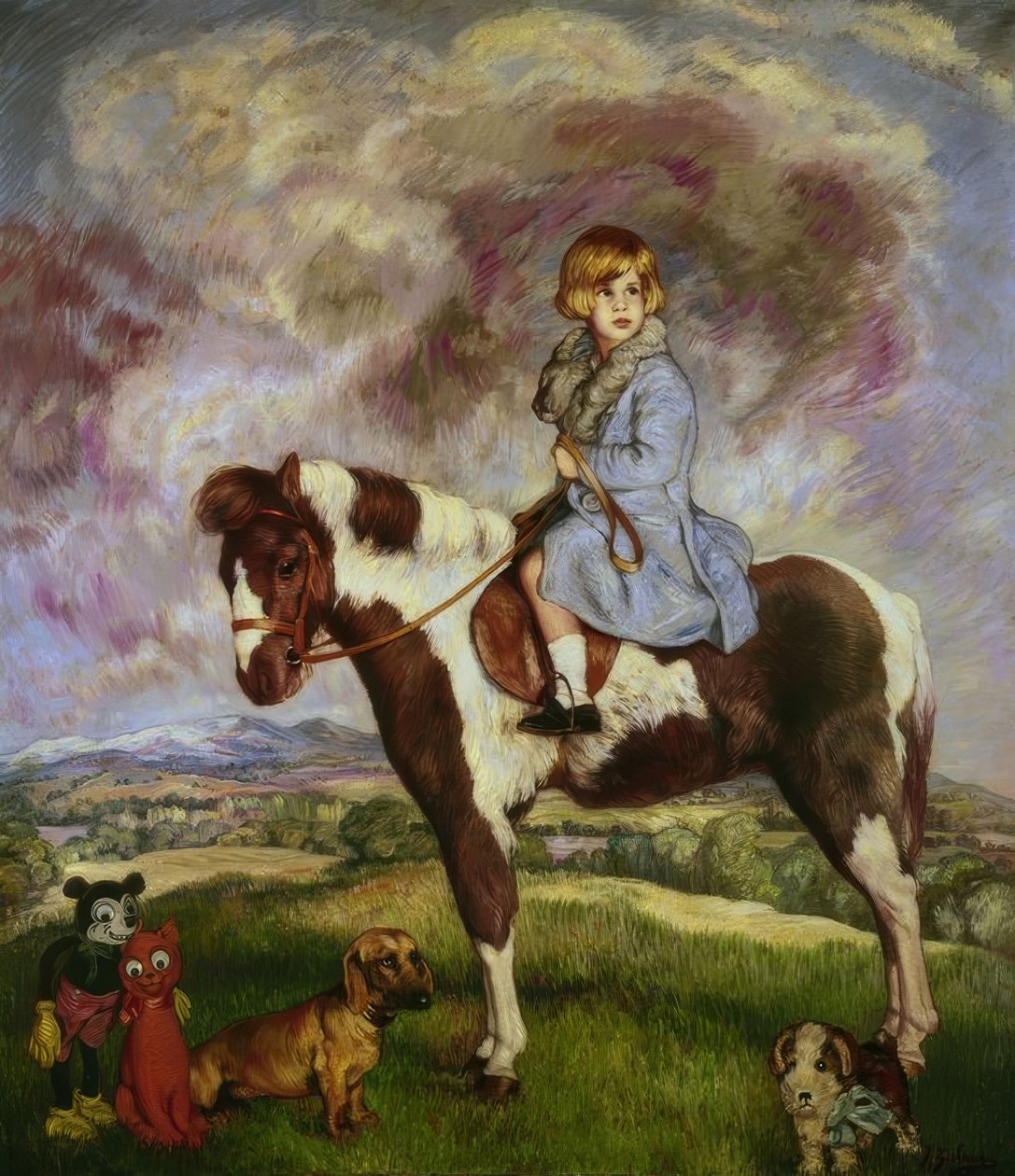 LA DUQUESA DE ALBA NIÑA (1930) tekijältä Ignacio Zuloaga y Zabaleta