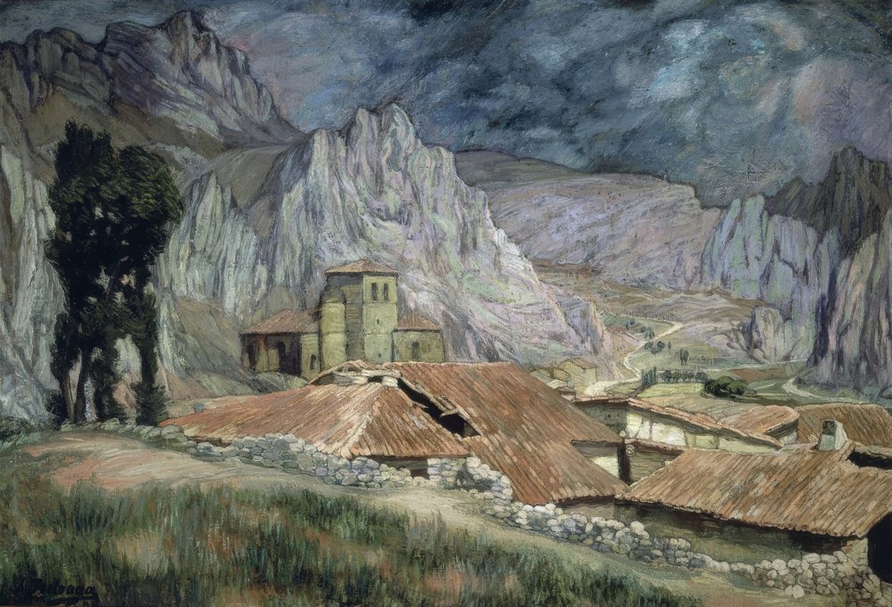 PAISAJE DE PANCORBO – 1917 – O/L – 90X130 CM tekijältä Ignacio Zuloaga y Zabaleta