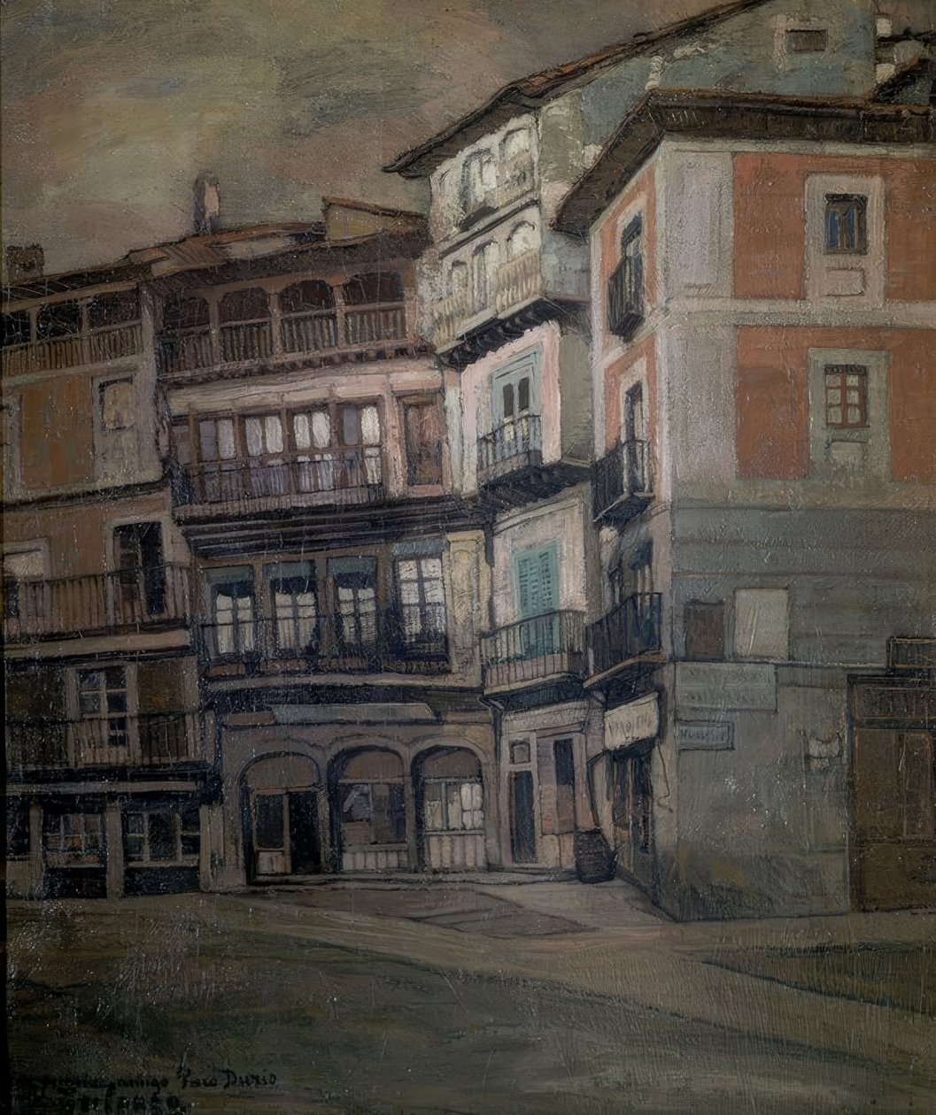 ESPANJALAISET - KASTILIAN MAISEMA - ÖLJY / KANKAS - 93 X 77 CM tekijältä Ignacio Zuloaga y Zabaleta