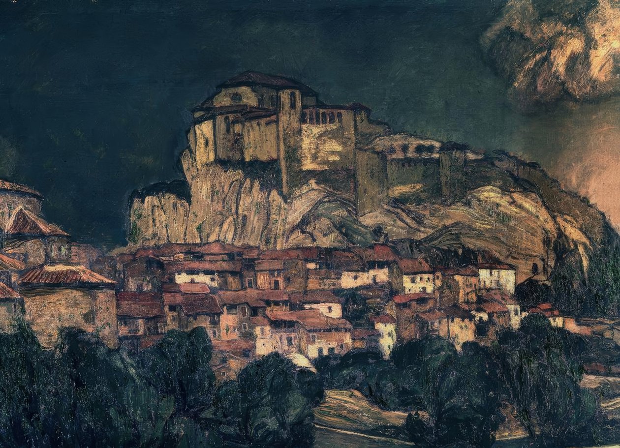 Alquezarin maisema (yksityiskohta), 1916, Öljy kankaalla, 139 × 199 cm tekijältä Ignacio Zuloaga y Zabaleta