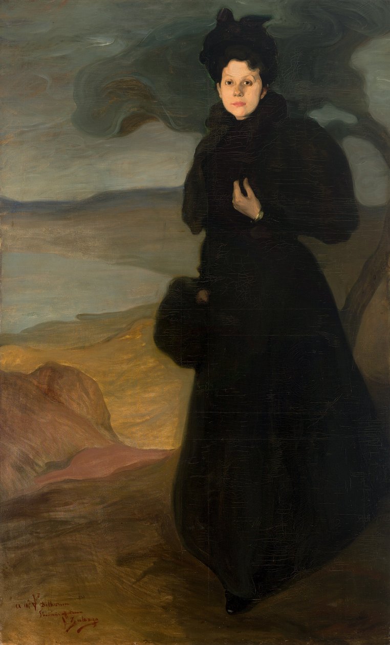 Mademoiselle Valentine Dethomasin muotokuva, c. 1895. tekijältä Ignacio Zuloaga y Zabaleta