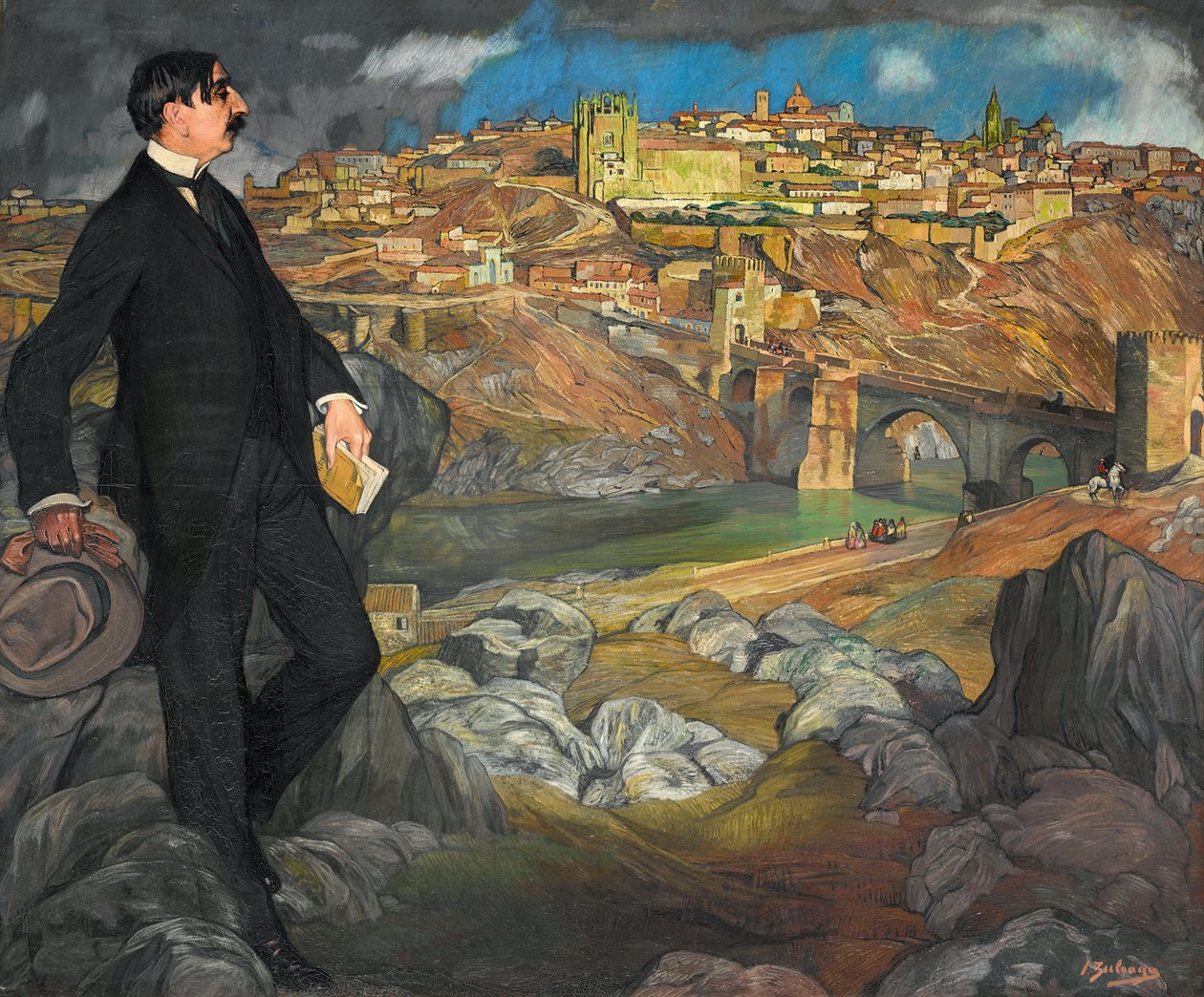 Maurice Barresin muotokuva, 1913. tekijältä Ignacio Zuloaga y Zabaleta