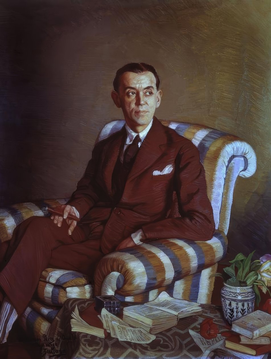 RAMON PEREZ DE AYALA - S XX. Taiteilija: IGNACIO ZULOAGA. Sijainti: PRIVATE COLLECTION, MADRID tekijältä Ignacio Zuloaga y Zabaleta