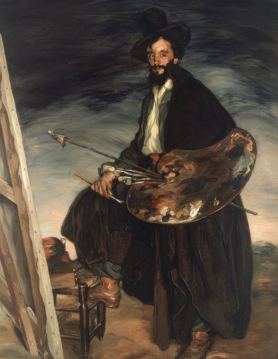 RETRATO DEL PINTOR PABLO URANGA–1905–OLEO LIENZO, 146 × 115,5 CM tekijältä Ignacio Zuloaga y Zabaleta