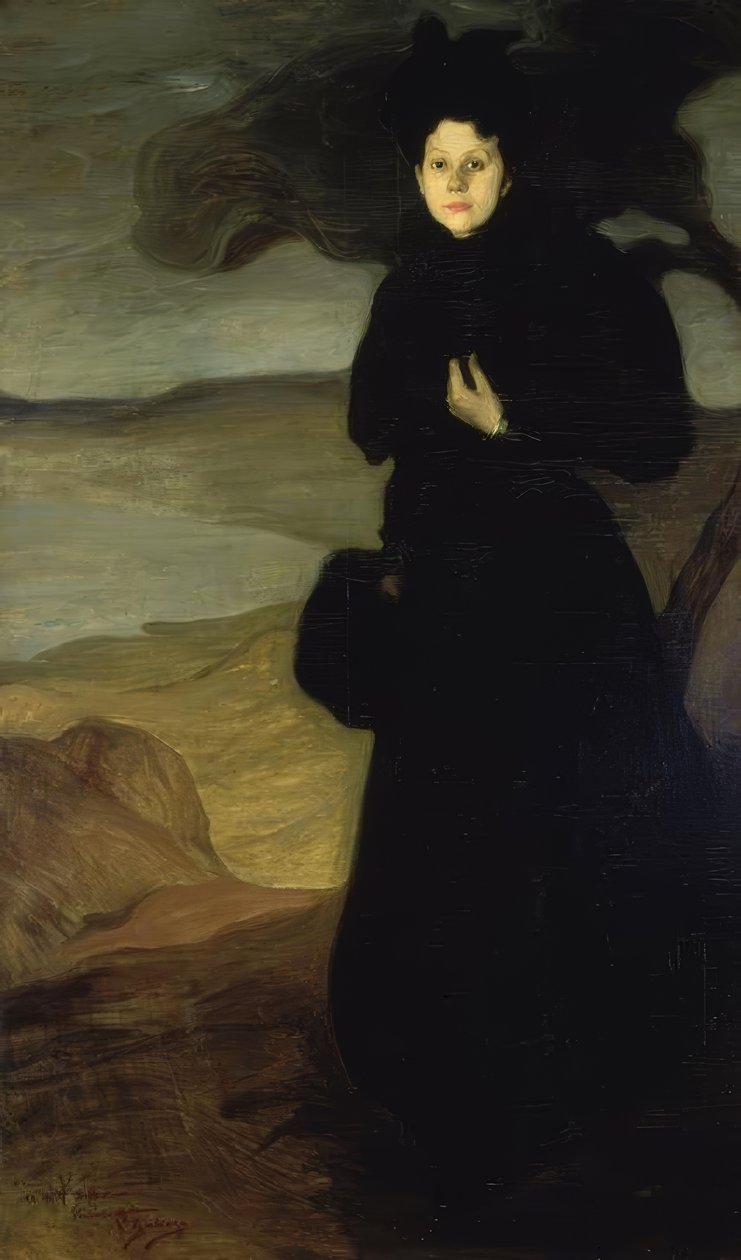 RETRATO DE VALENTINE DETHOMAS – 1894/95 – O / L – 200X120 CM tekijältä Ignacio Zuloaga y Zabaleta