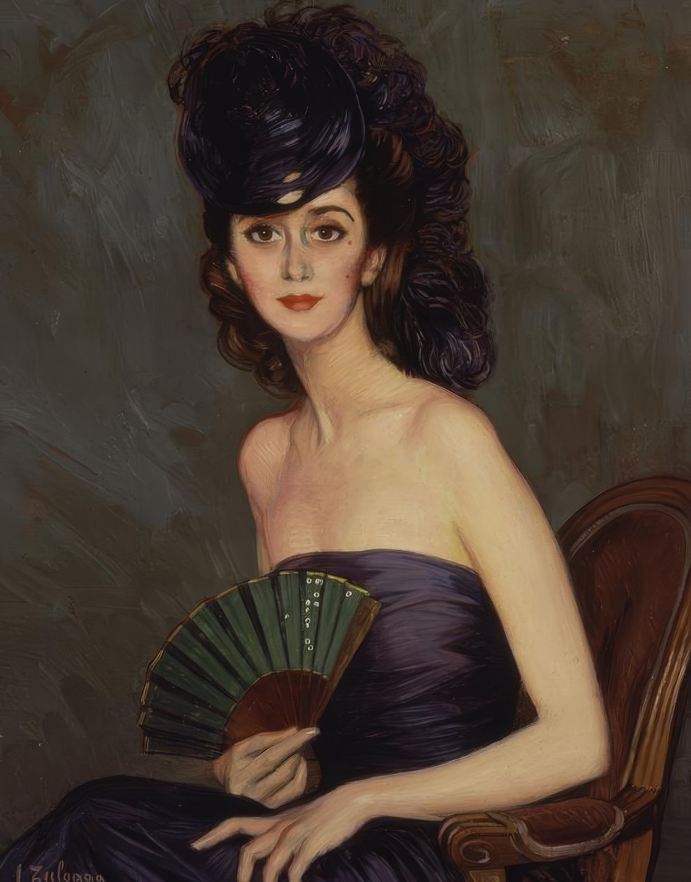 SEÑORA DE PATIÑO (LA DURCAL) – SIGLO XX – O / L – 93X73 CM tekijältä Ignacio Zuloaga y Zabaleta