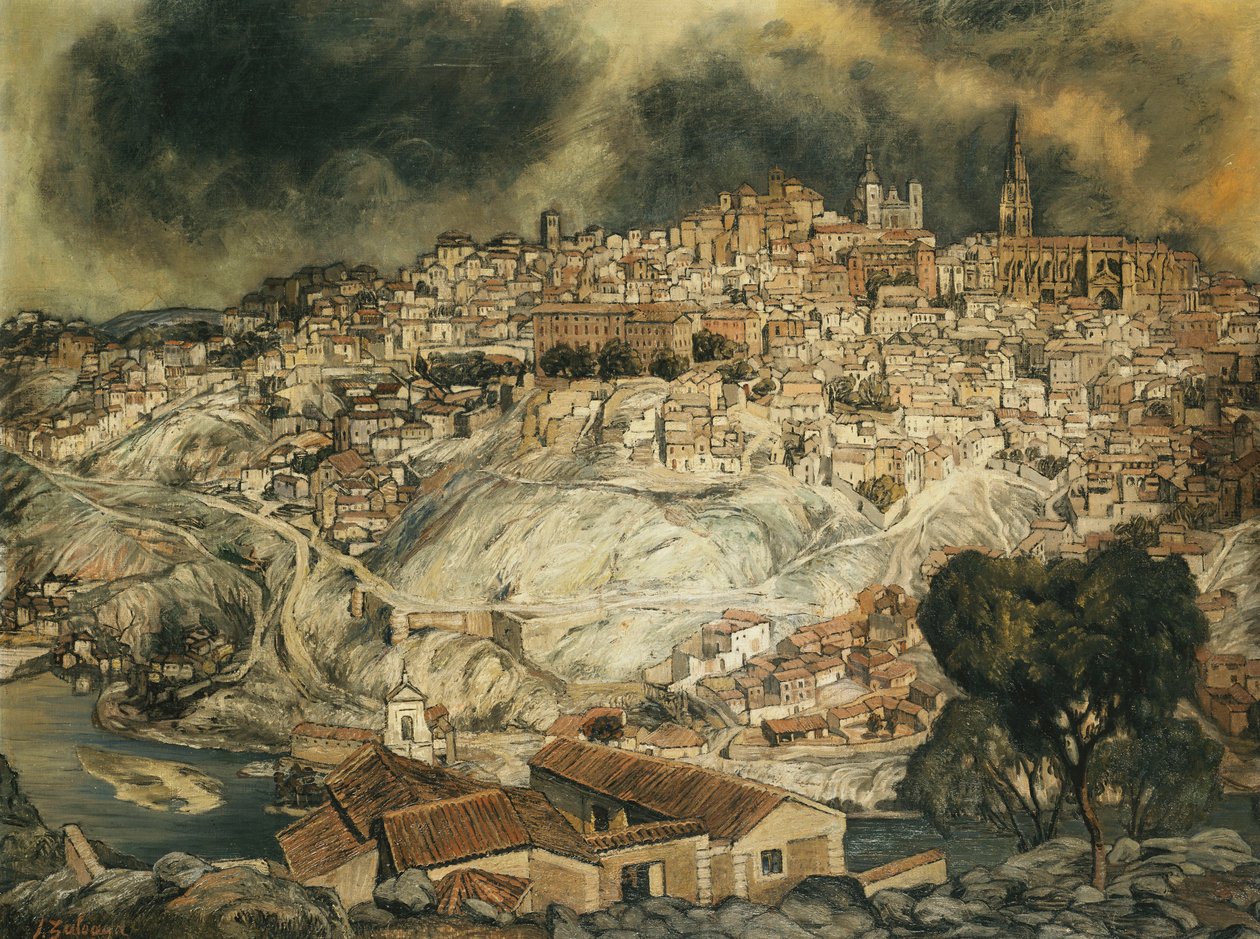 Toledon linnoitus; El Alcazar de Toledo, tekijältä Ignacio Zuloaga y Zabaleta